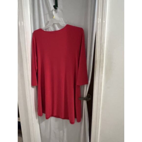 Sympli Pink Nu Trapeze Shift Dress Sz 16 Jersey Knit Made In Canada - Picture 5 of 6